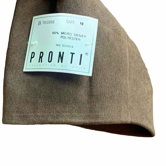 Pronti Collection by Phita‎ Chocolate Microsuede Blazer - Picture 7 of 10